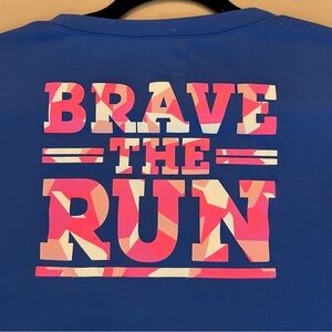 Under Armour Blue 'Brave the Run' Tee